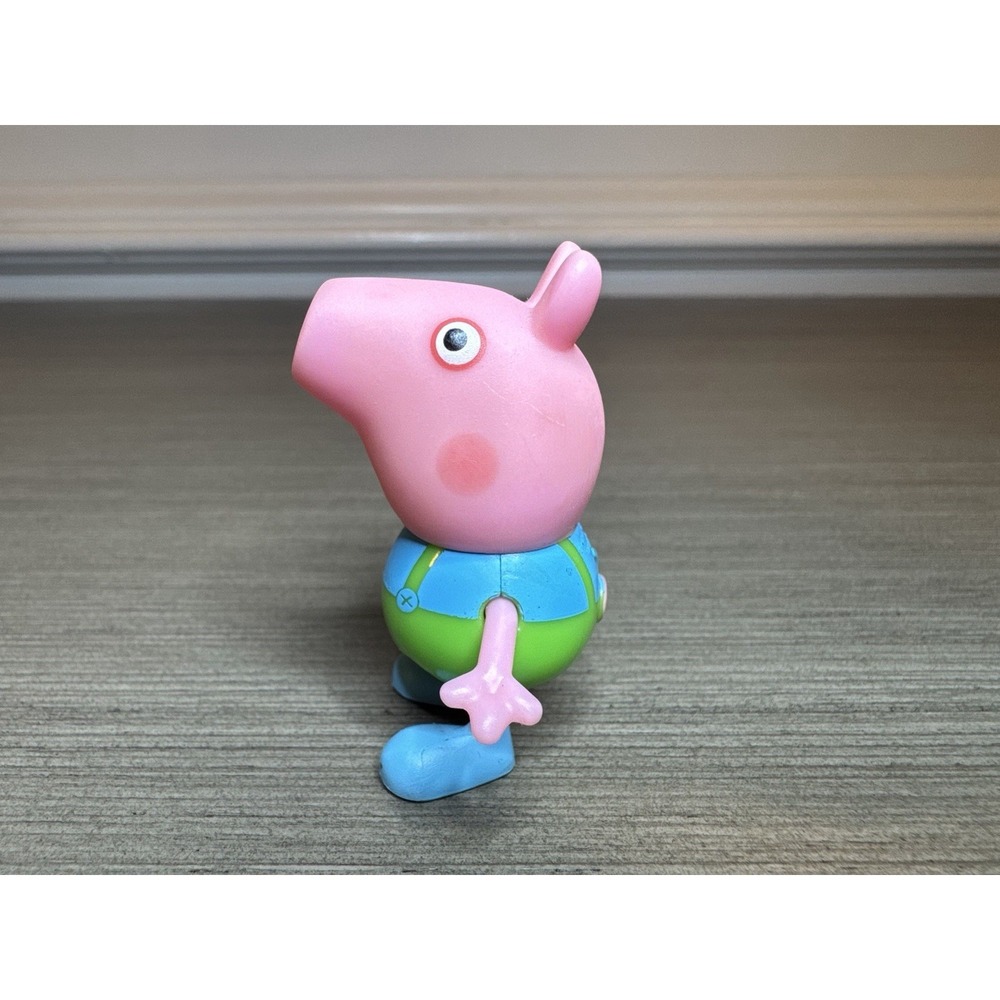 Peppa Pig George 2" Figure Green Overalls‎ Suspenders Car Surprise VAULTED